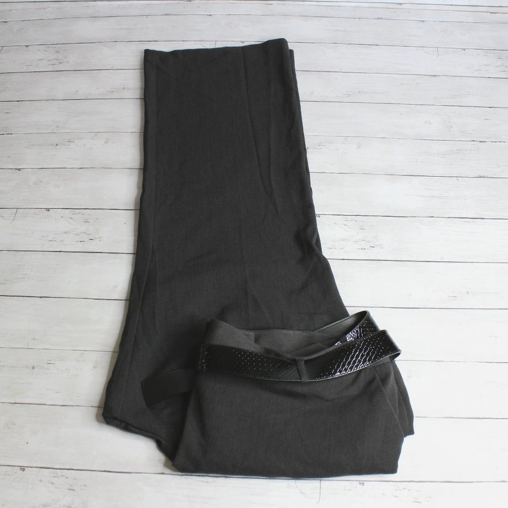 Apt. 9 Women's Trouser Suit Dress Pants Plus Size 22W Gray Ava Fit Belted